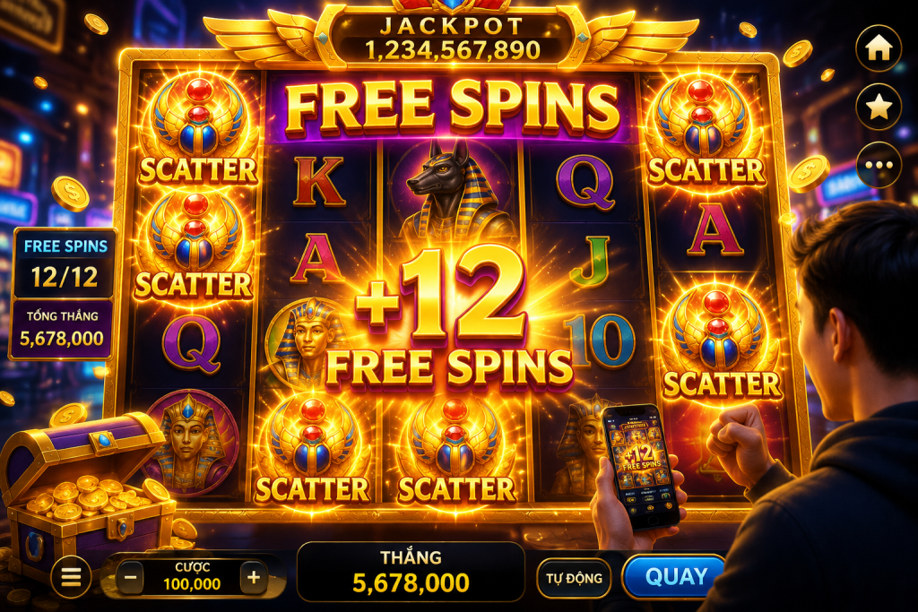 Game nổ hũ 3D với nhiều biểu tượng Scatter