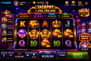 Game nổ hũ trên giao diện 3D với Jackpot