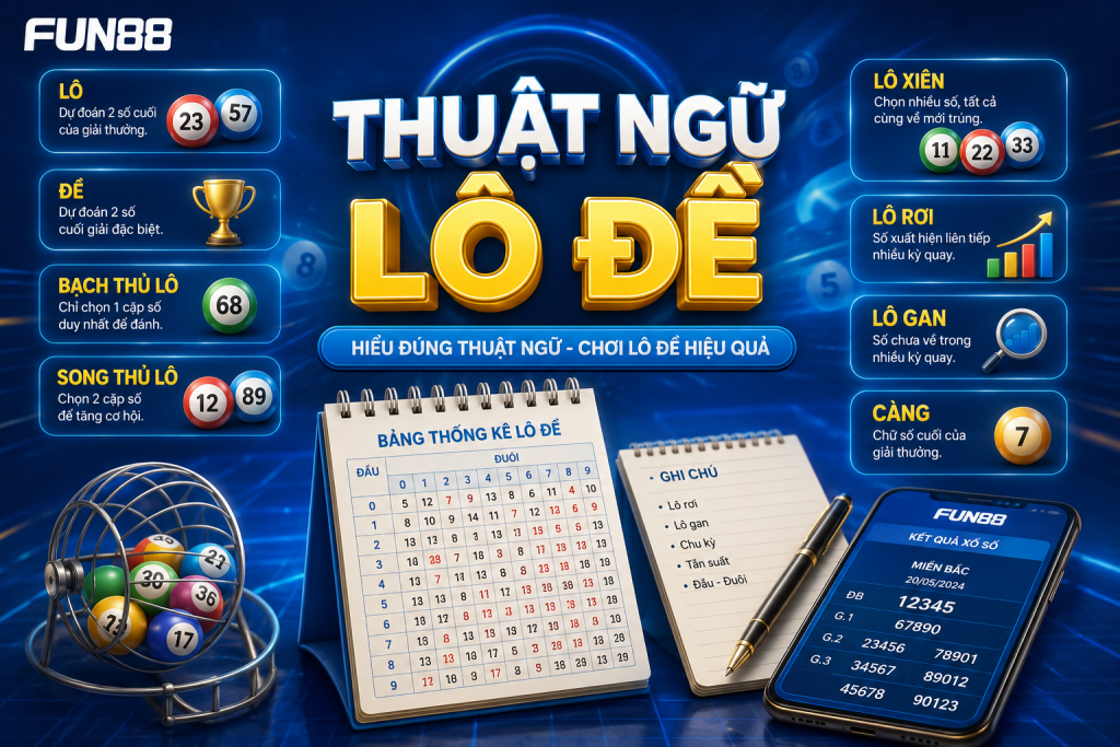 Tìm hiệu về thuật ngữ lô đề tại Fun88