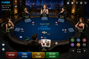 Giao diện game bài 3D Xì Tố
